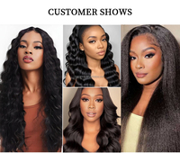 Meilleures ventes Nouveau produit Cheveux humains pré-bouclés pour crochet Water Wave Cheveux à crocheter Extensions de cheveux humains à effet plume