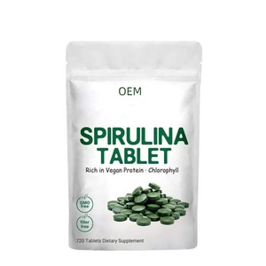 Tabletas de Espirulina de Alta Calidad 100% de Marca Privada OEM, Suplemento Nutricional, Tabletas de Espirulina y Chlorella Mixtas a Granel - Product Image 1