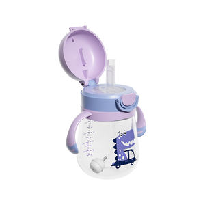 Biberon d'eau pour bébé personnalisé sans BPA avec paille, nouveau design, meilleure tasse avec impression mignonne, biberon le plus récent, au prix de gros - Product Image 4