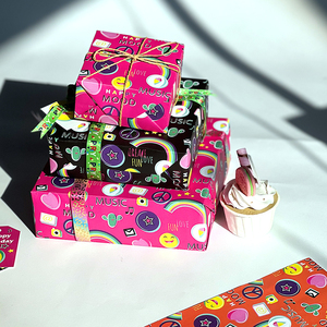 Wholesale High Quality <b>Birthday</b> Tissue <b>Rolls</b> Smile Face Packaging <b>Wrapping</b> <b>Paper</b> <b>Roll</b> Uperior Craftsmanship - Product Image 3