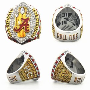 QIUZHEN NCAA American Football Kampioenenring Op Maat 1964-2020 Alabama Nationaal Crimson Red Legering Edelsteen Kampioenschap <span class=keywords><strong>Ring</strong></span> - Product Image 2