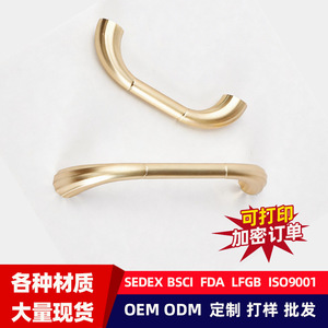 Furniture Handle Bar Zinc Alloy <b>Gold</b> Plated Modern Drawer <b>Cabinet</b> Hardware Accessory - Product Image 2