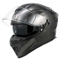Casque de moto en fibre de carbone à face ouverte, norme ECE 22.06, avec double visière anti-impact, toutes saisons, prix de gros usine