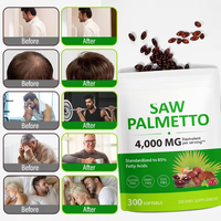300 gélules de Saw Palmetto, capsules pour la santé de la prostate et des voies urinaires, soutien naturel à base de plantes, compléments de Saw Palmetto pour hommes