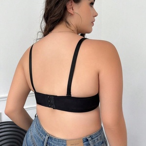 Soutien-gorge push-up en nylon simple, sexy, <span class=keywords><strong>grande</strong></span> <span class=keywords><strong>taille</strong></span>, de bonne qualité, pour femmes rondes. - Product Image 5