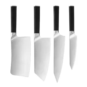 Almanya paslanmaz çelik mutfak siyah sandal ağacı kolu ile kemiksi saplı bıçak 7 inç aşçı bıçağı
