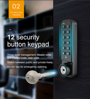 Serrure à code numérique MK731, serrure à clavier électrique, serrure de casier, serrure de porte sans clé, serrure de tiroir pour salle de sport, spa