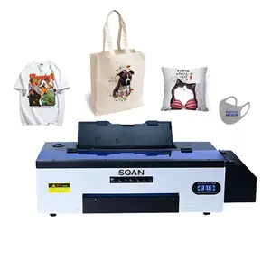 Mesin Cetak Kaus DIY Terbaik Printer Sublimasi R1390/L1800/DX5 Film PET Transfer Panas Printer A3 DTF