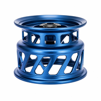Bobine de moulinet de pêche en aluminium usinée CNC professionnelle JXD Machining, finition anodisée pour équipement de pêche en plein air professionnel