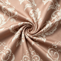 Tissu satiné 100 % polyester en gros, 75D, largeur 58/60 pouces, écologique, respirant, poids moyen, doux et texturé pour vêtements de nuit et pyjamas