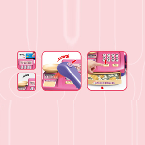 Mini caja registradora <span class=keywords><strong>de</strong></span> supermercado Unisex, venta al por mayor, juguetes <span class=keywords><strong>de</strong></span> plástico para comestibles para niños, educación para uso <span class=keywords><strong>en</strong></span> el hogar y el aula - Product Image 5