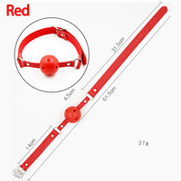 BDSM, sangle en PVC réglable, bâillon à boule respirant, bâillon noir pour la bouche, jouet de bondage pour adultes, jeu de rôle dominant et soumis