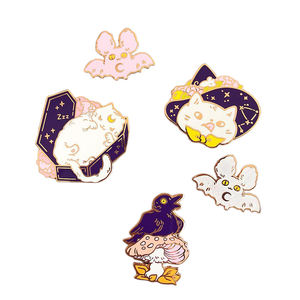 Custom Metal <b>Badges</b> Zinc Alloy Enamel <b>Badges</b> with Adorable Animal Designs Suitable for Apparel and Hats Made in China - Product Image 3