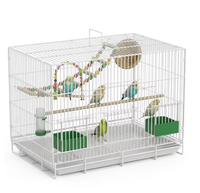 50 # Cage de reproduction en métal de luxe, pliable, portable, empilable, avec plateau coulissant et séparateur, facile à nettoyer, personnalisable OEM, haute qualité, vente en gros