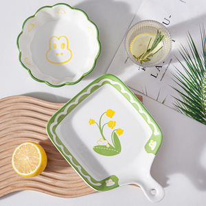 Set di Stoviglie Moderne in <span class=keywords><strong>Porcellana</strong></span> Ecologica di Alta Qualità per Bambini, Ciotola per Riso, Piatto per Colazione - Product Image 3