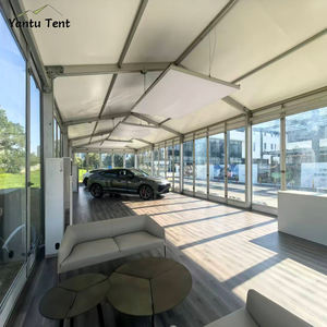 Structure de chapiteau temporaire en alliage d'aluminium 6*20m avec logo personnalisé, résistante au vent et à l'eau, pour exposition en extérieur, hall d'exposition automobile, concessionnaire automobile 4S - Product Image 6