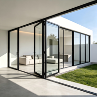 Ventanas comerciales de doble acristalamiento de aleación de aluminio, estilo australiano, apertura vertical, impermeables e insonorizadas, fábrica de ventanas y puertas.