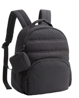 Sac à dos mini matelassé 2-en-1 pour femme avec compartiment antivol pour ordinateur portable, résistant à l'eau, idéal pour l'université et les loisirs