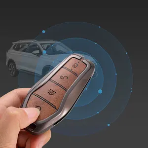 Personalizado Luminous Metal Car Key Fob Remote Cover Case Shell Holder Protector para BYD Car Key Protector