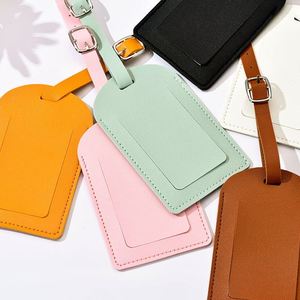 Etiqueta de equipaje de cuero PU |   Regalo Promocional de Viaje con Logotipo Personalizado - Product Image 3