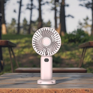 Ventilateur portable électrique rechargeable par USB, petit ventilateur de poche en plastique, ventilateurs autoportants et suspendus pour la maison, les voyages, le bureau et l'extérieur - Product Image 6