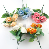 Hochwertige 5D Realistische Seidenrosen Künstliche Blumenwand Hintergrunddekoration für Hochzeiten und Partys