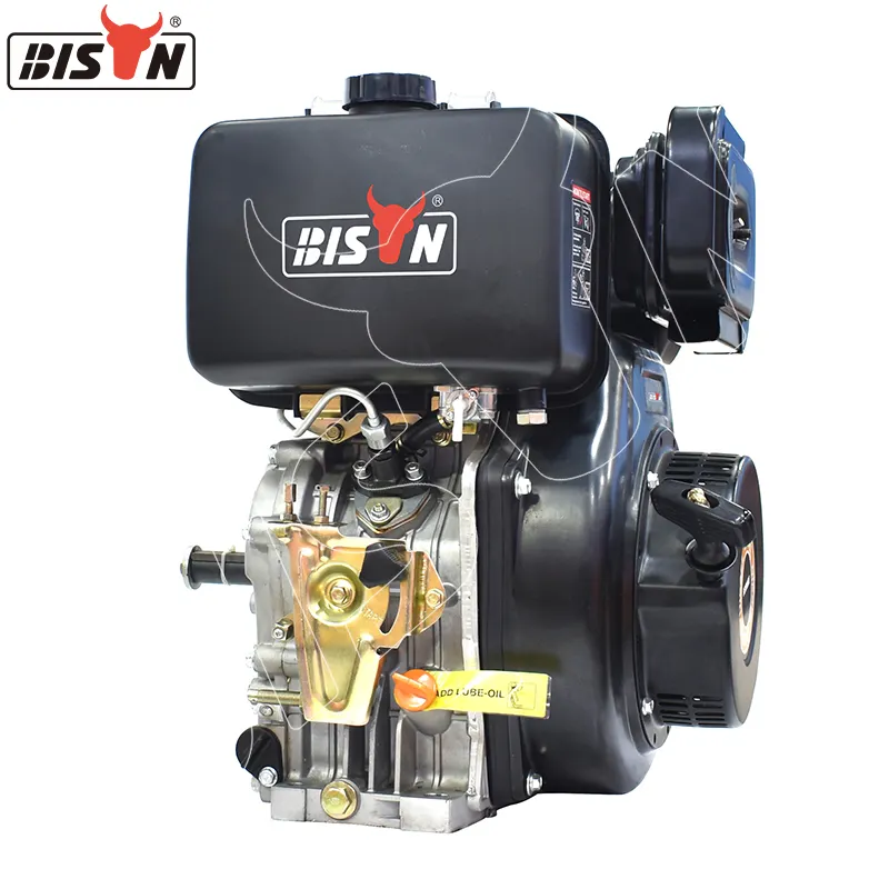 BISON Long Service Life 4 Stroke 3000RPM Single Cylinder 400cc 8 Hp 186F Diesel Engine