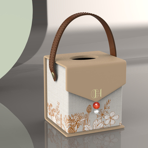 2023 New Design Customized PU Leather Contemporary Car Office <strong>Tissue</strong> <strong>Holder</strong> Creative Living Room Bedroom <strong>Tissue</strong> Boxes - Product Image 1