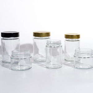 Prix usine 100ml 180ml 8oz petits pots de confiture en verre à tube rond avec couvercle profond stockage cornichon alimentaire avec couvercle profond à vis - Product Image 1