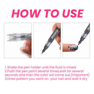 EELHOE Vernis à ongles facile à colorer, imperméable, colle à huile, stylo anti-bavures pour la peinture artistique et les gribouillis - Product Image 5