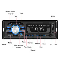 MP3 universel de voiture pour lecteur Bluetooth Radio FM U Disk SD Card Music Aux USB Connection Stereo Function Car Charger MP4 Players