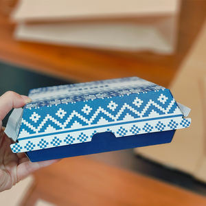 Contenitori di Carta Usa e Getta per Alimenti, Scatole per Hamburger da Asporto, Confezioni Personalizzate per Hamburger - Product Image 3