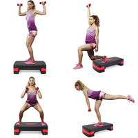 Plataforma de Ejercicio Aeróbico Ajustable de 3 Niveles, Tabla de Ejercicio, Stepper Aeróbico