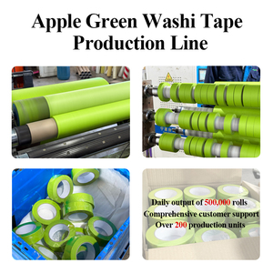 Vente en gros Ruban <span class=keywords><strong>de</strong></span> masquage pour peinture automobile Papier vert Washi Adhésif puissant et résistant aux UV Résistant à la chaleur et à l'eau - Product Image 3