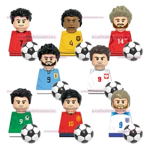 Suarez Lewandowski Raul Prdri Kane Wereldberoemde Voetballer Plastic Mini Bakstenen Monteren Bouwsteen Figuur Speelgoed G0104
