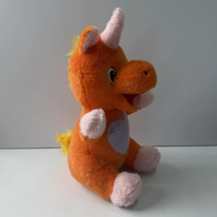 Nouveaux jouets en peluche douce personnalisés en forme d'animal, licorne orange, anime