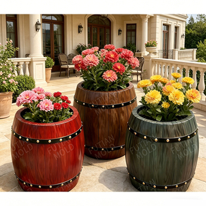 Moules en plastique haute précision pour pots de fleurs en béton, vente directe usine Futian, pour seaux à whisky en ciment, utilisation parcs/balcon, OEM/ODM - Product Image 4
