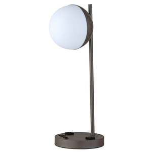 โคมไฟตั้งโต๊ะทรงลูกบาศก์ไล่ระดับสีเขียวพร้อมเฉดสีขาวไฟศิลปะสมัยใหม่พร้อมช่องเสียบ USB และ AC - Product Image 5