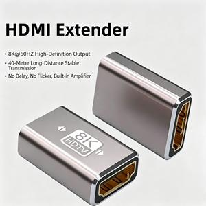 Acoplador HDMI 2.1 8K 60Hz 4K 120Hz <span class=keywords><strong>de</strong></span> Aluminio, Adaptador <span class=keywords><strong>de</strong></span> Extensión Hembra a Hembra para PS5, Xbox, TV, Monitor, Conector HDMI - Product Image 1