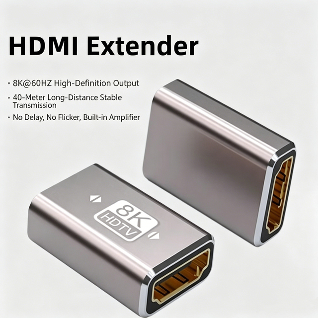 Brand New OEM 8K 60Hz for 2.1 Female to Female Aluminum Extension Adapter 4K 120Hz for PS5 Xbox Laptop TV Monitor
