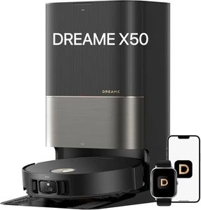 <span class=keywords><strong>Aspirateur</strong></span> <span class=keywords><strong>robot</strong></span> DREAME X50 Pro 100% Nettoyage automatique Fonction forte aspiration humide/sèche Couverture d'angle 100% Prise UE - Product Image 1