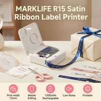 Imprimante thermique sans fil 203 dpi pour étiquettes thermocollantes – Imprimante durable et résistante à l'eau pour étiquettes nominatives pour uniformes Marklife R15