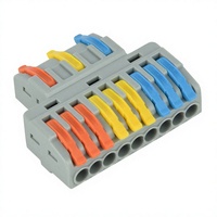 Bloc de bornes compact universel PC Mini en cuivre à 2/3 broches pour fixation de trous, connexion rapide des conducteurs