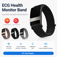 Tracker d'activité sans écran avec moniteur de stress et capteur HRV, bracelet de suivi de santé pour le sommeil, la course à pied et la gym