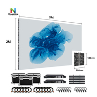 Panneau d'écran de location de tourisme extérieur clé en main 2m x 3m 2.6mm2.97mm 3.91mm 4.81mm Affichage LED de mur vidéo scène