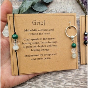 พวงกุญแจคริสตัลพลอยธรรมชาติทำมือ สร้อยข้อมืออเมทิสต์ ของขวัญเสริมกำลังใจ พร้อมการ์ด  งานฝีมือบำบัดรักษา จี้ห้อยแฟชั่น - Product Image 6