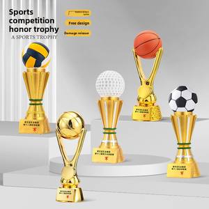 Troféu de alumínio galvanizado criativo High-End para competições desportivas Badminton Futebol; Resina elegante Award <span class=keywords><strong>Large</strong></span> Scale - Product Image 3