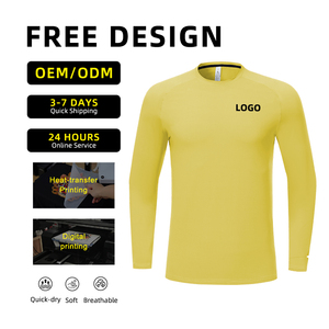 Chemise à manches longues pour homme, couche de base, séchage rapide et chaude, avec poche pour montre, pour la course à pied, le cyclisme et les activités de plein air - Product Image 2