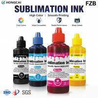 Encre de sublimation en bouteille de 100 ml compatible avec l'imprimante jet d'encre Epson pour le transfert thermique sur l'impression de tissus en polyester