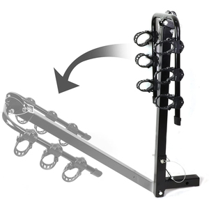 <span class=keywords><strong>Porte</strong></span>-vélo en fer, support robuste pour 3 roues de voiture, Sedan, voyage en plein air, Tube, coffre - Product Image 4